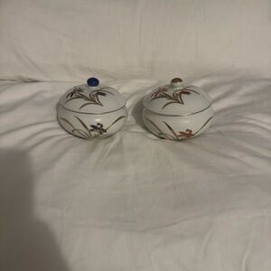 Vintage Kinshobai hand painted collectible porcelain.1940s/50s